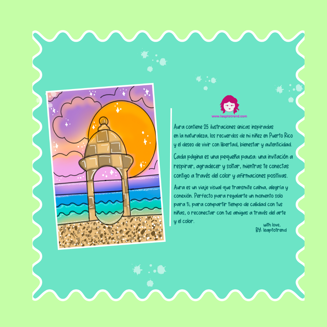 AURA COLORING BOOK: LIBRO PARA COLOREAR