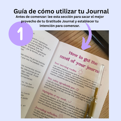 Gratitude Journal: Agradezco, dejo ir y fluyo